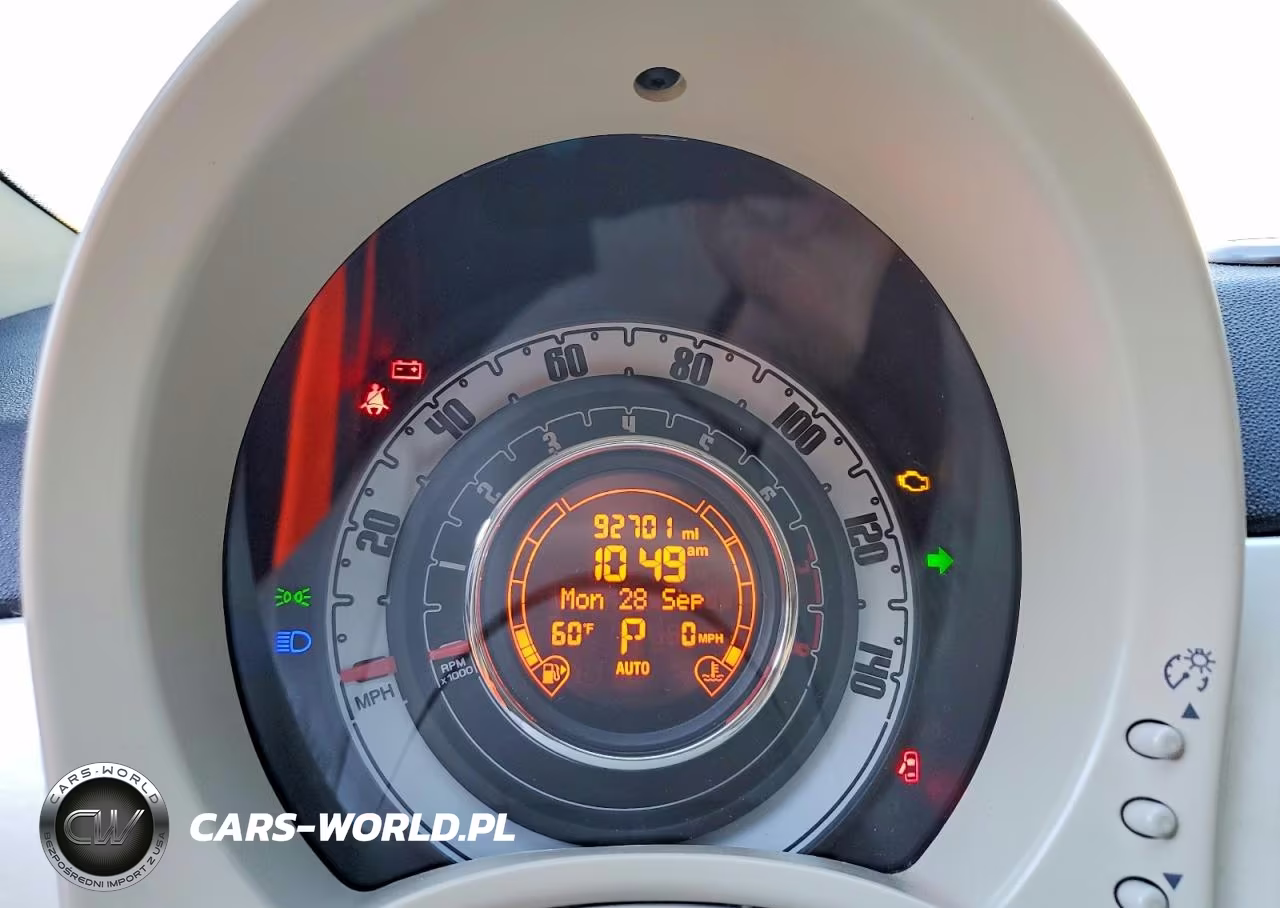 2013 Fiat 500 Lounge VIN:3C3CFFER6DT529407 - 9