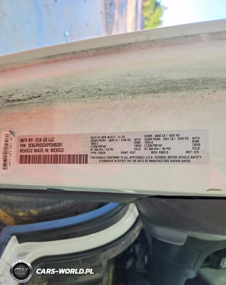 2023 Ram Promaster 2500 Vf Delivery Van VIN:3C6LRVDGXPE545381 - 12