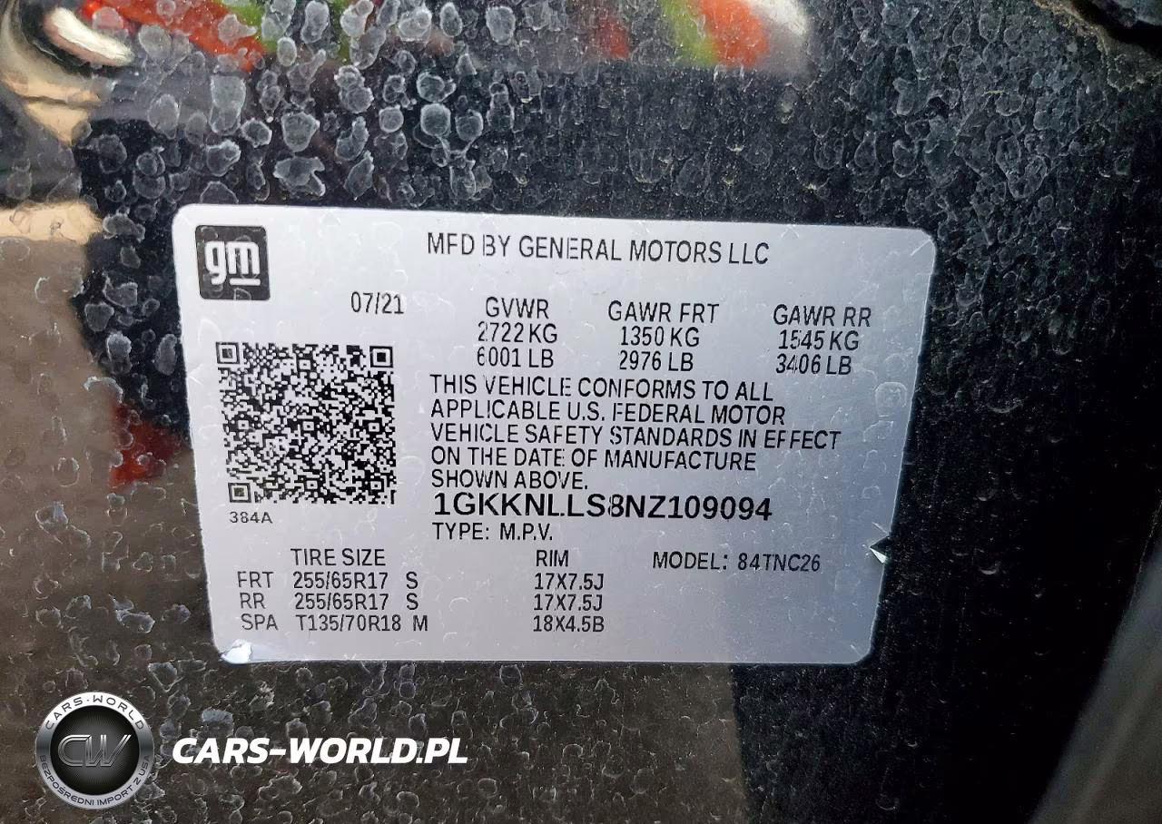 2022 GMC Acadia At4 VIN:1GKKNLLS8NZ109094 - 13