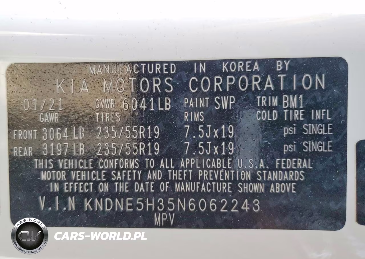 2022 Kia Carnival Sx Prestige VIN:KNDNE5H35N6062243 - 14