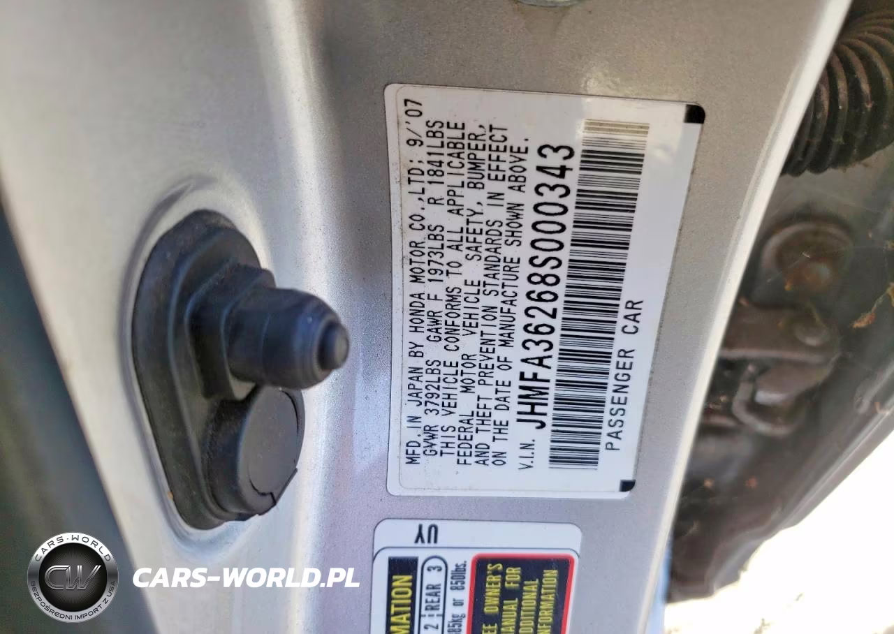 2008 Honda Civic VIN:JHMFA36268S000343 - 12