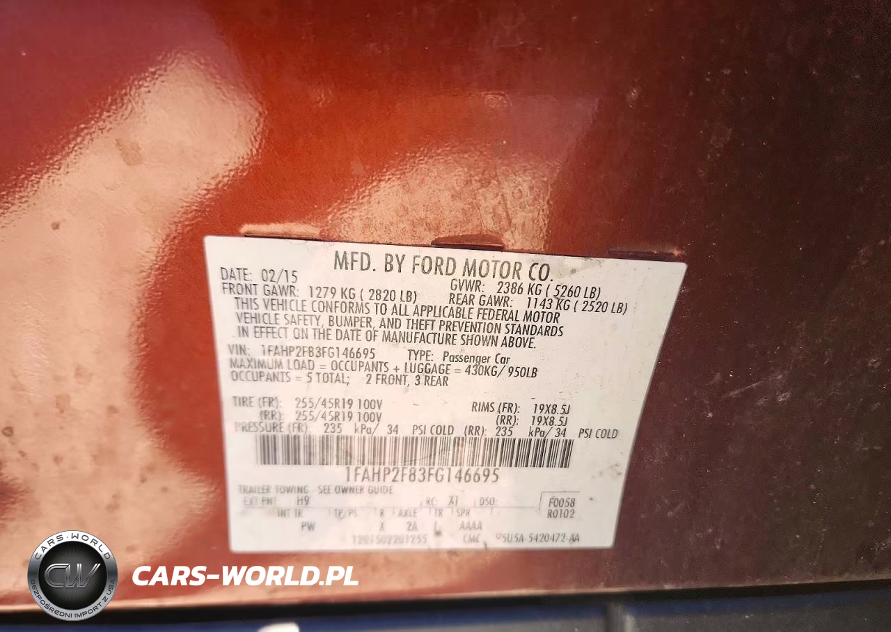 2015 Ford Taurus Limited VIN:1FAHP2F83FG146695 - 12