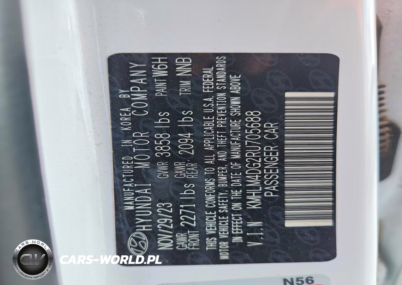 2024 Hyundai Elantra Sel VIN:KMHLM4DG2RU705688 - 13