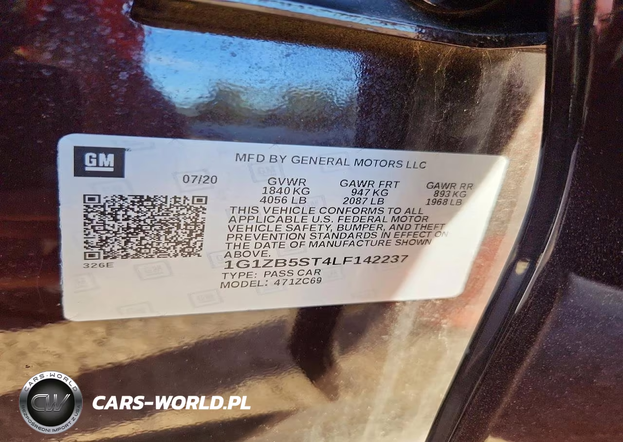 2020 Chevrolet Malibu Ls VIN:1G1ZB5ST4LF142237 - 12