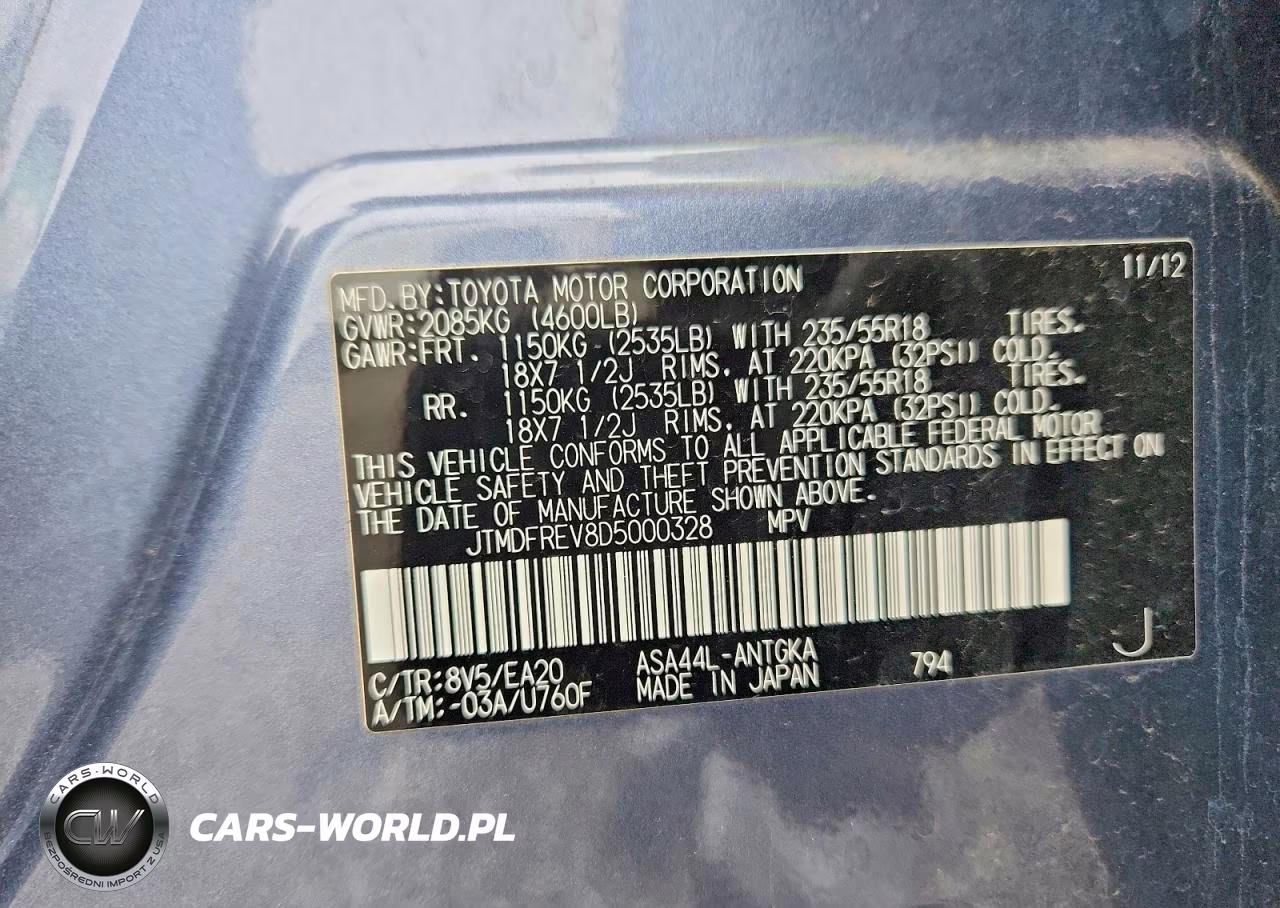 2013 Toyota Rav4 Limited VIN:JTMDFREV8D5000328 - 14
