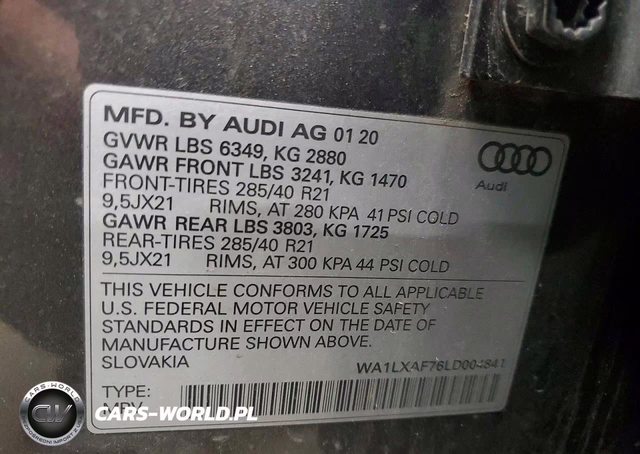 2020 Audi Q7 Premium Plus VIN:WA1LXAF76LD004841 - 13