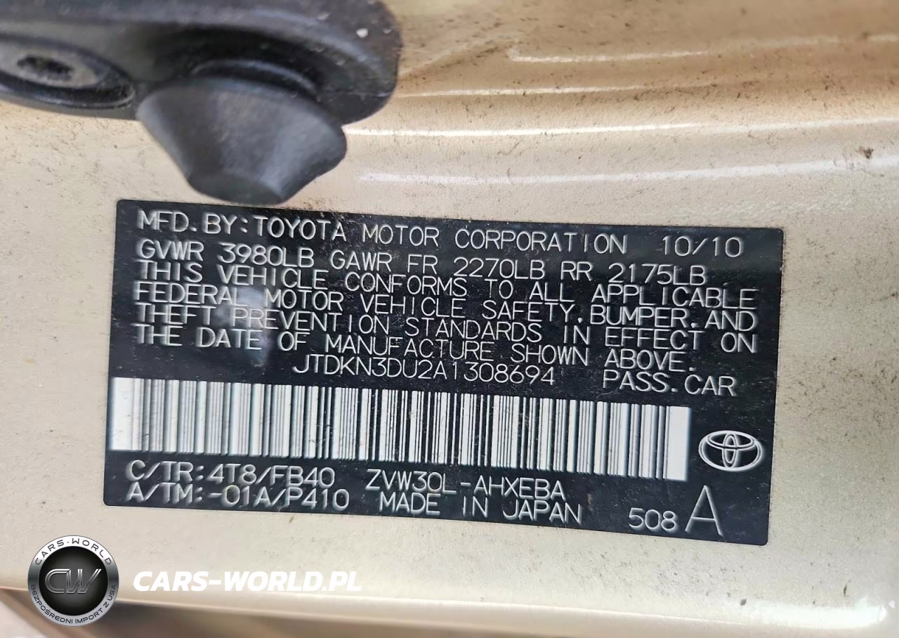 2010 Toyota Prius Ii VIN:JTDKN3DU2A1308694 - 12