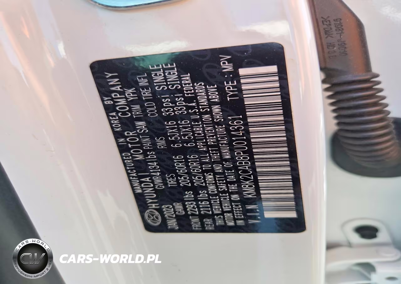 2023 Hyundai Kona Se VIN:KM8K2CAB8PU014361 - 13