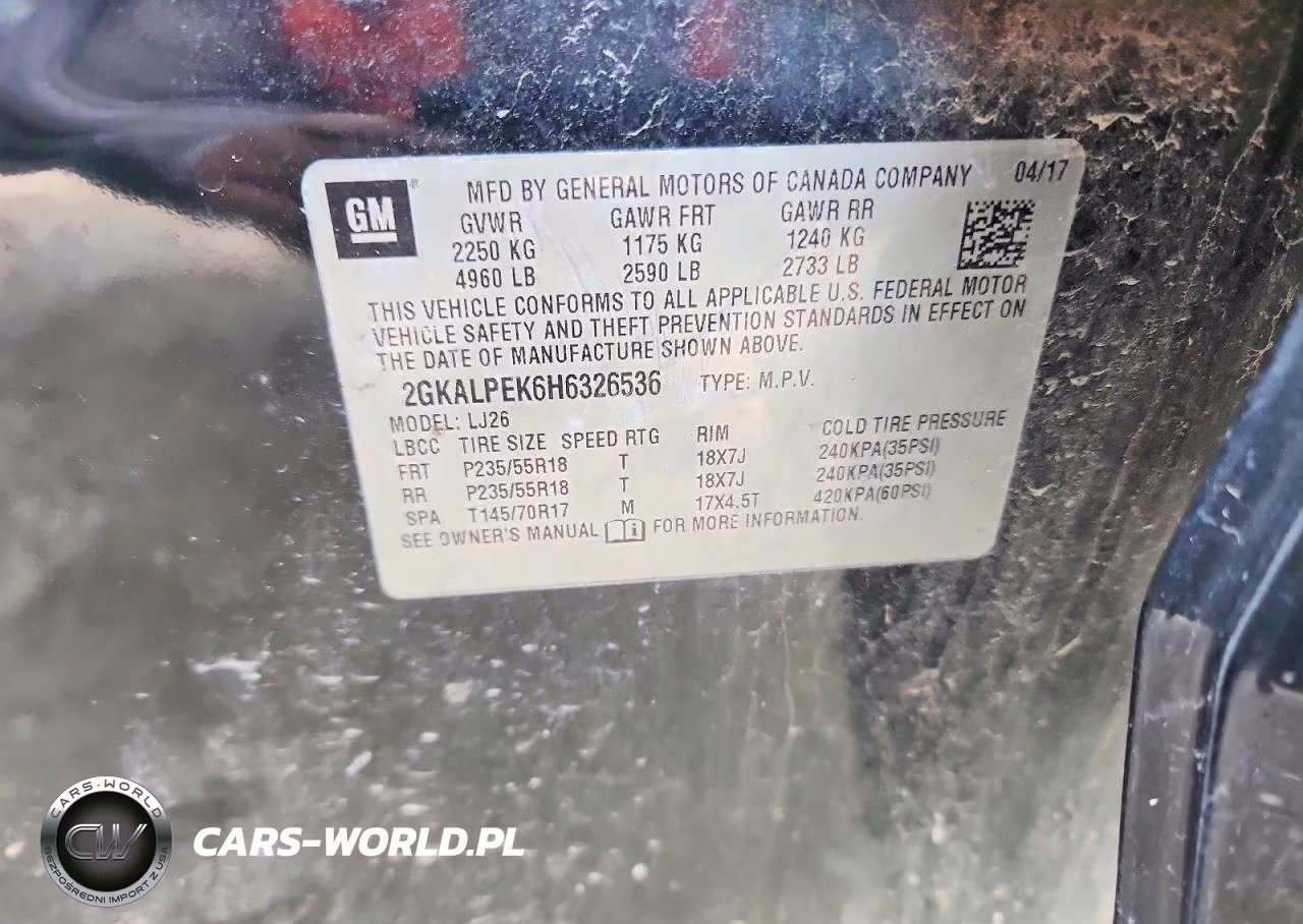 2017 GMC Terrain Slt VIN:2GKALPEK6H6326536 - 13