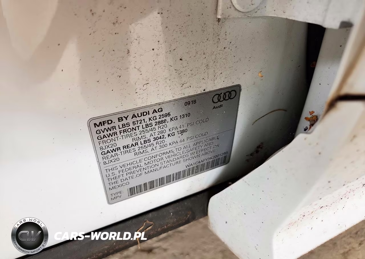 2019 Audi Sq5 Prestige VIN:WA1C4AFY3K2001293 - 12