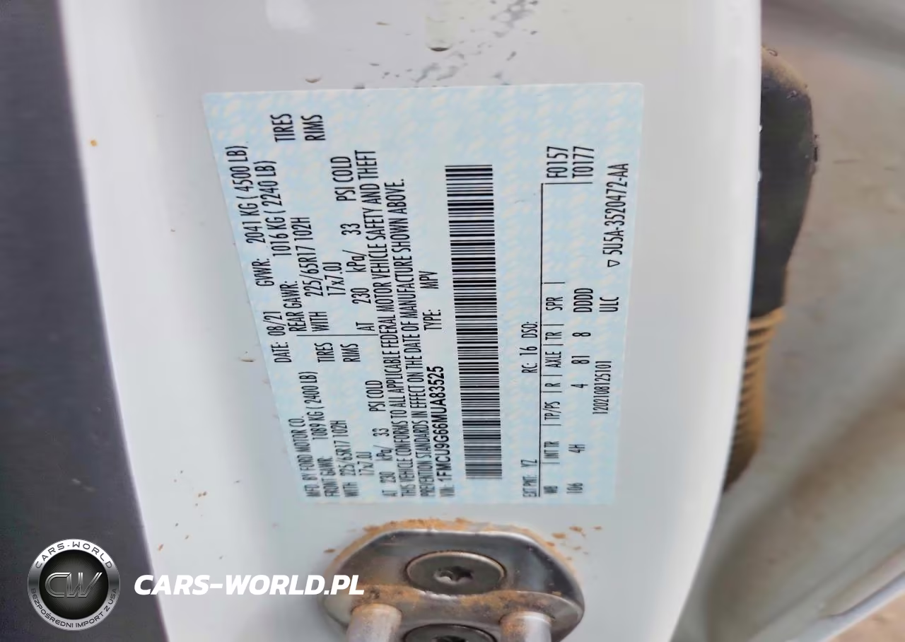 2021 Ford Escape Se VIN:1FMCU9G66MUA83525 - 12