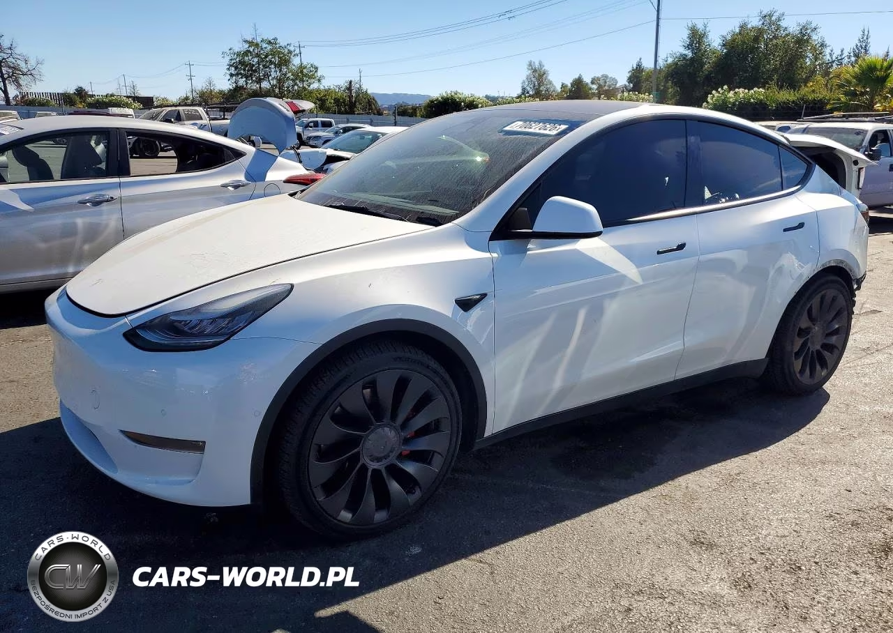 2020 Tesla Model Y VIN:5YJYGDEF1LF033694 - 1