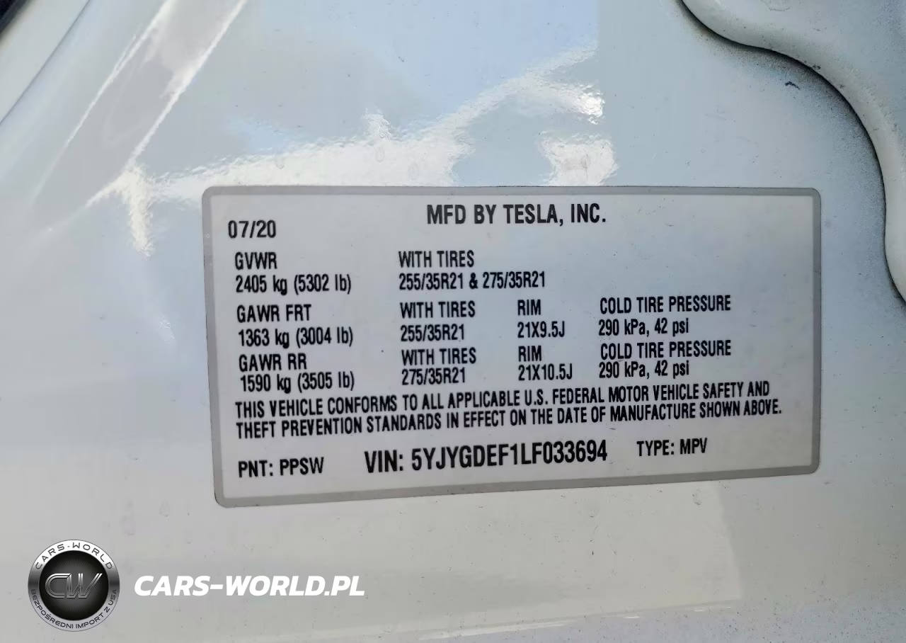 2020 Tesla Model Y VIN:5YJYGDEF1LF033694 - 13