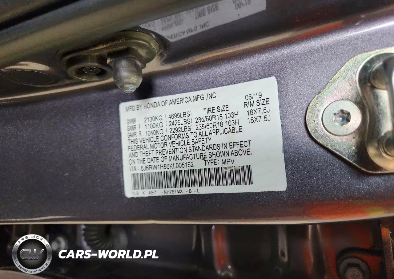 2019 Honda Cr-V Ex VIN:5J6RW1H56KL005162 - 13
