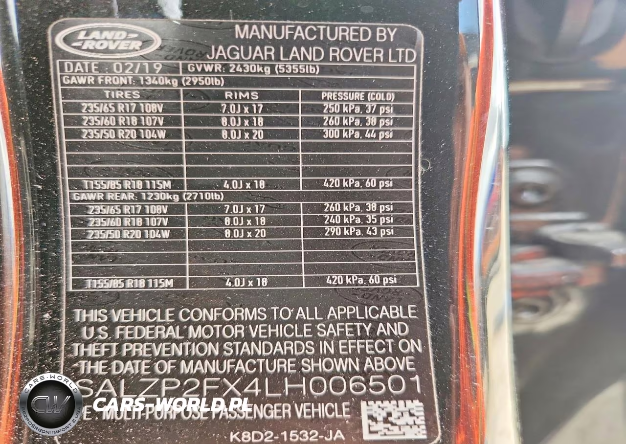 2020 Land Rover Range Rover Evoque Se VIN:SALZP2FX4LH006501 - 14