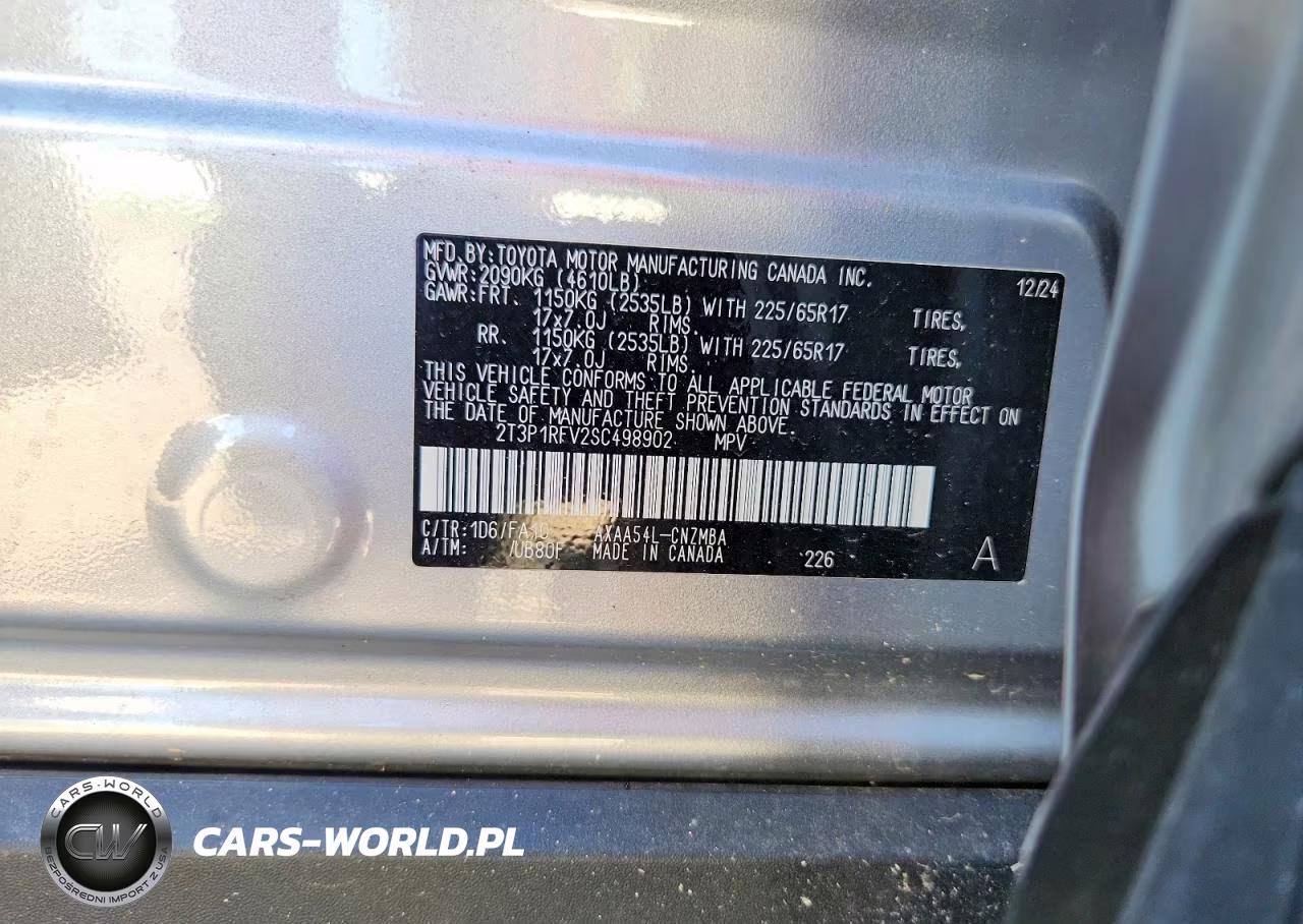 2025 Toyota Rav4 Xle VIN:2T3P1RFV2SC498902 - 13