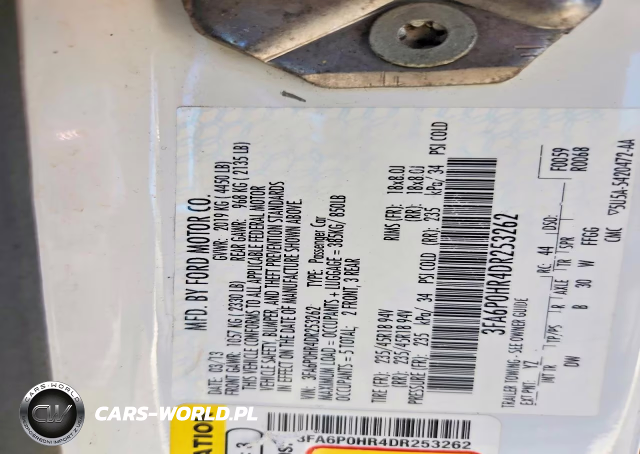 2013 Ford Fusion Se VIN:3FA6P0HR4DR253262 - 12