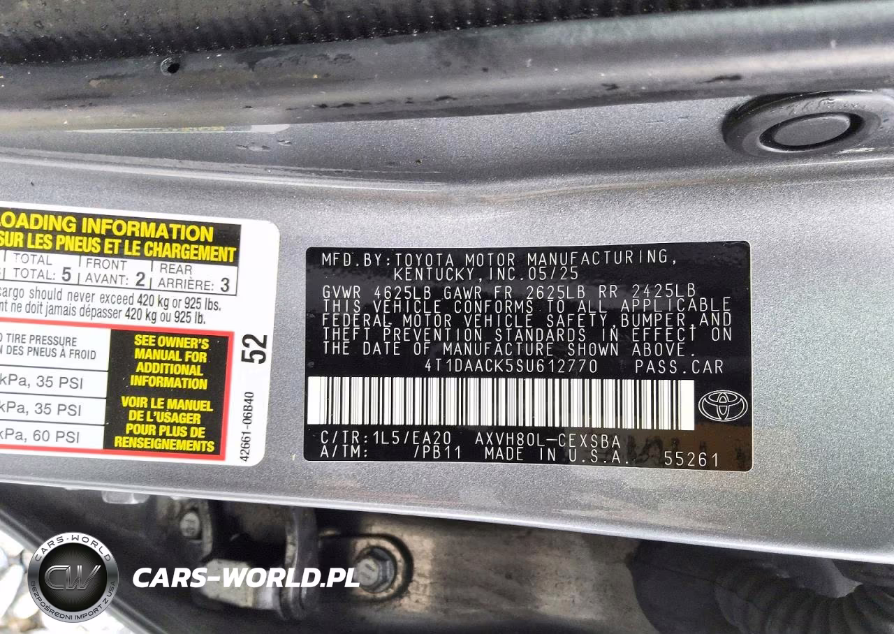2025 Toyota Camry Se VIN:4T1DAACK5SU612770 - 13