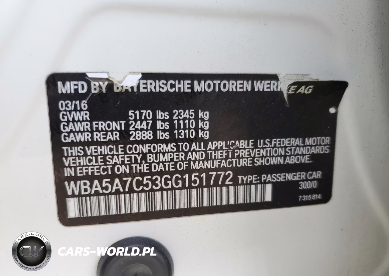 2016 BMW 528 Xi VIN:WBA5A7C53GG151772 - 12