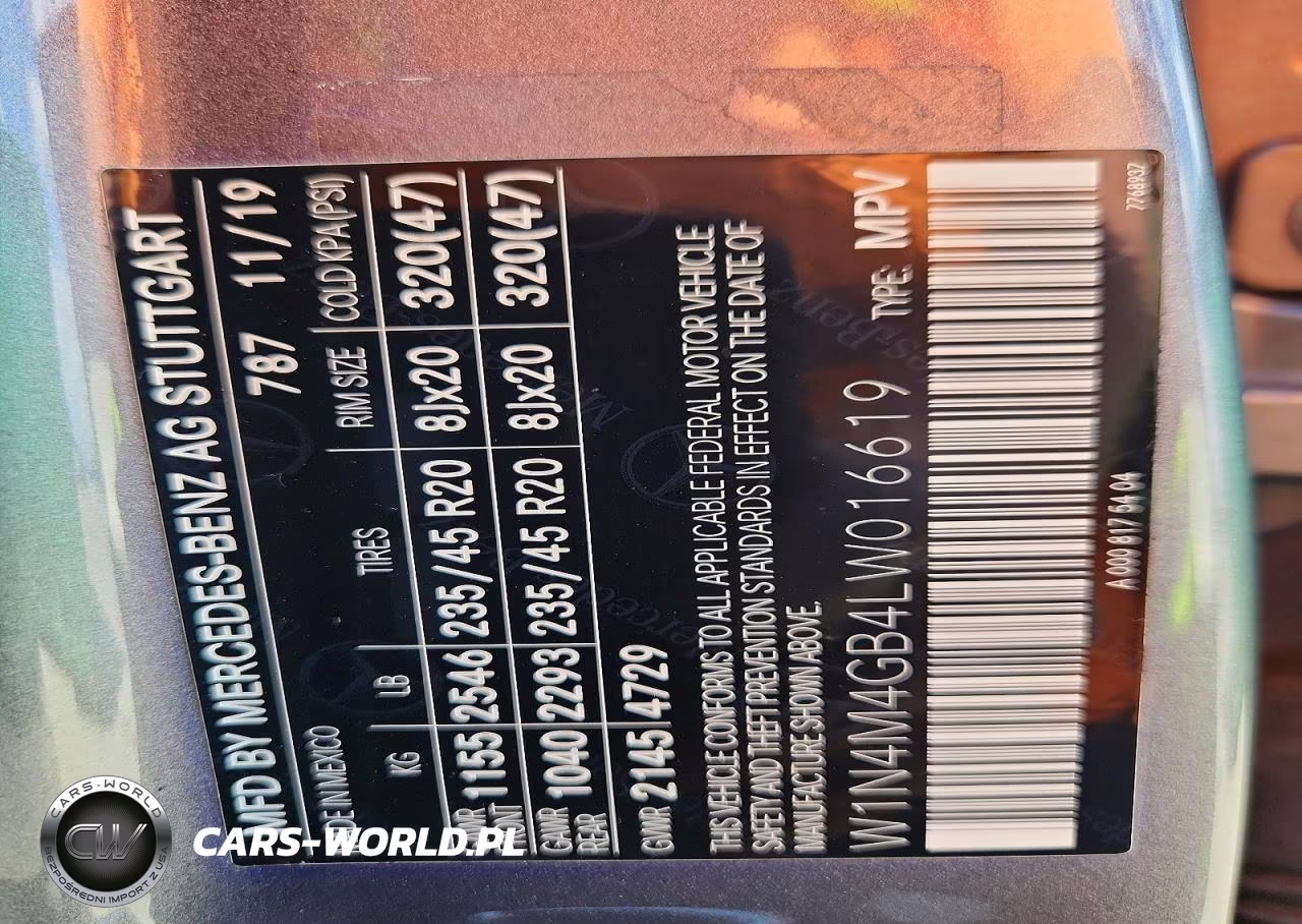2020 Mercedes-Benz Glb 250 VIN:W1N4M4GB4LW016619 - 13