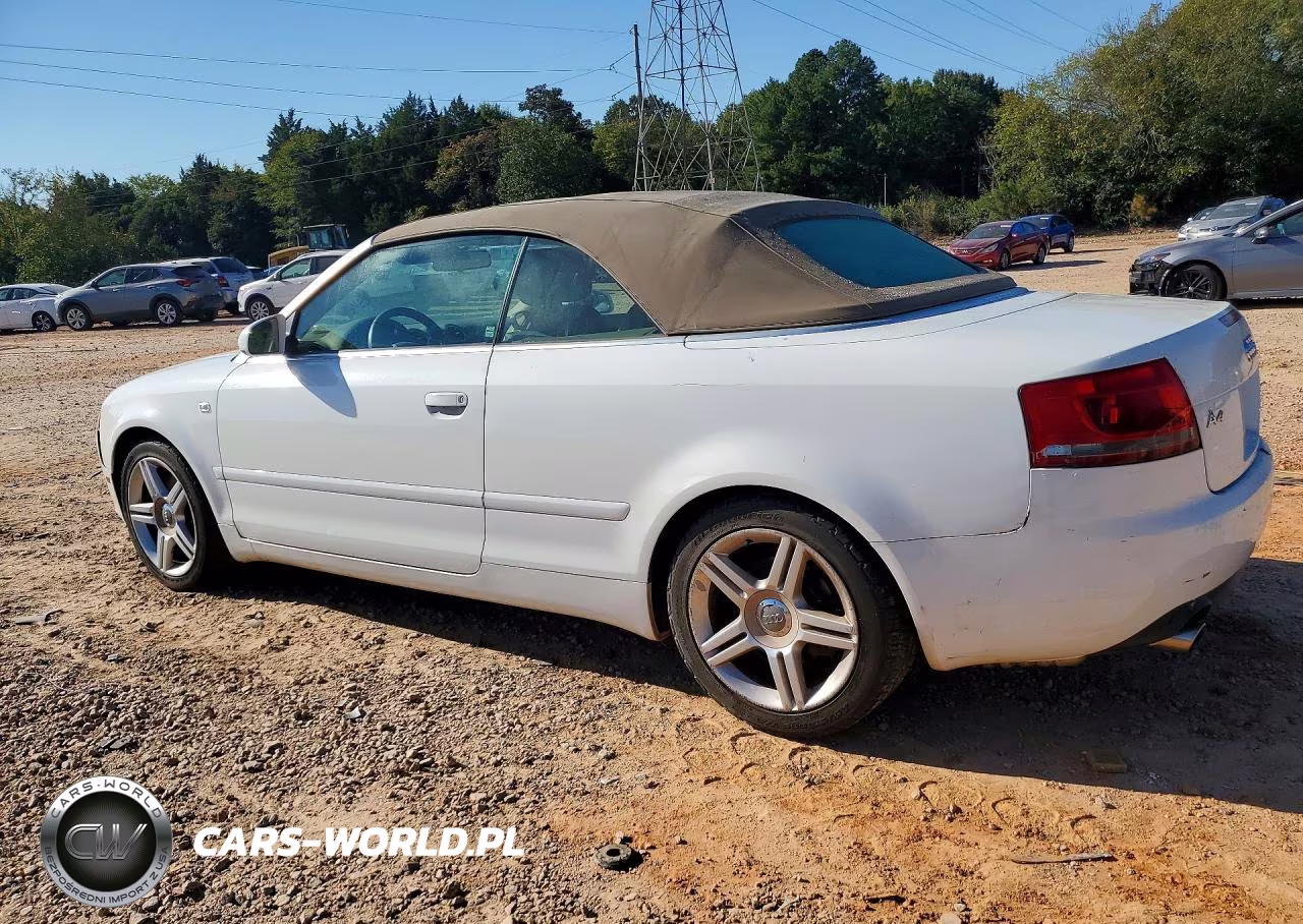 2007 Audi A4 2.0T Cabriolet Quattro VIN:WAUDF48H47K026923 - 2