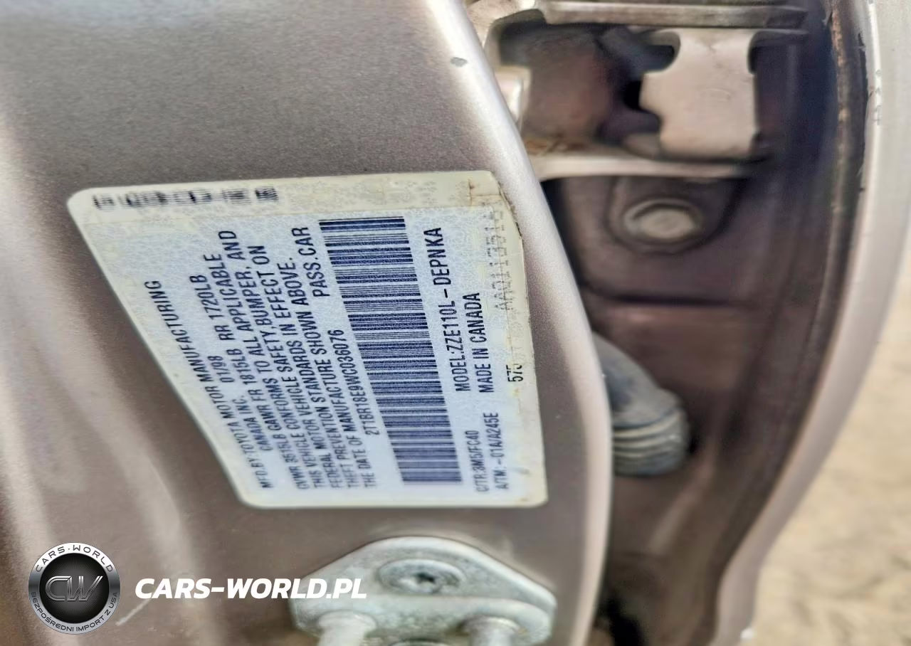 1998 Toyota Corolla Ve VIN:2T1BR18E9WC036076 - 12