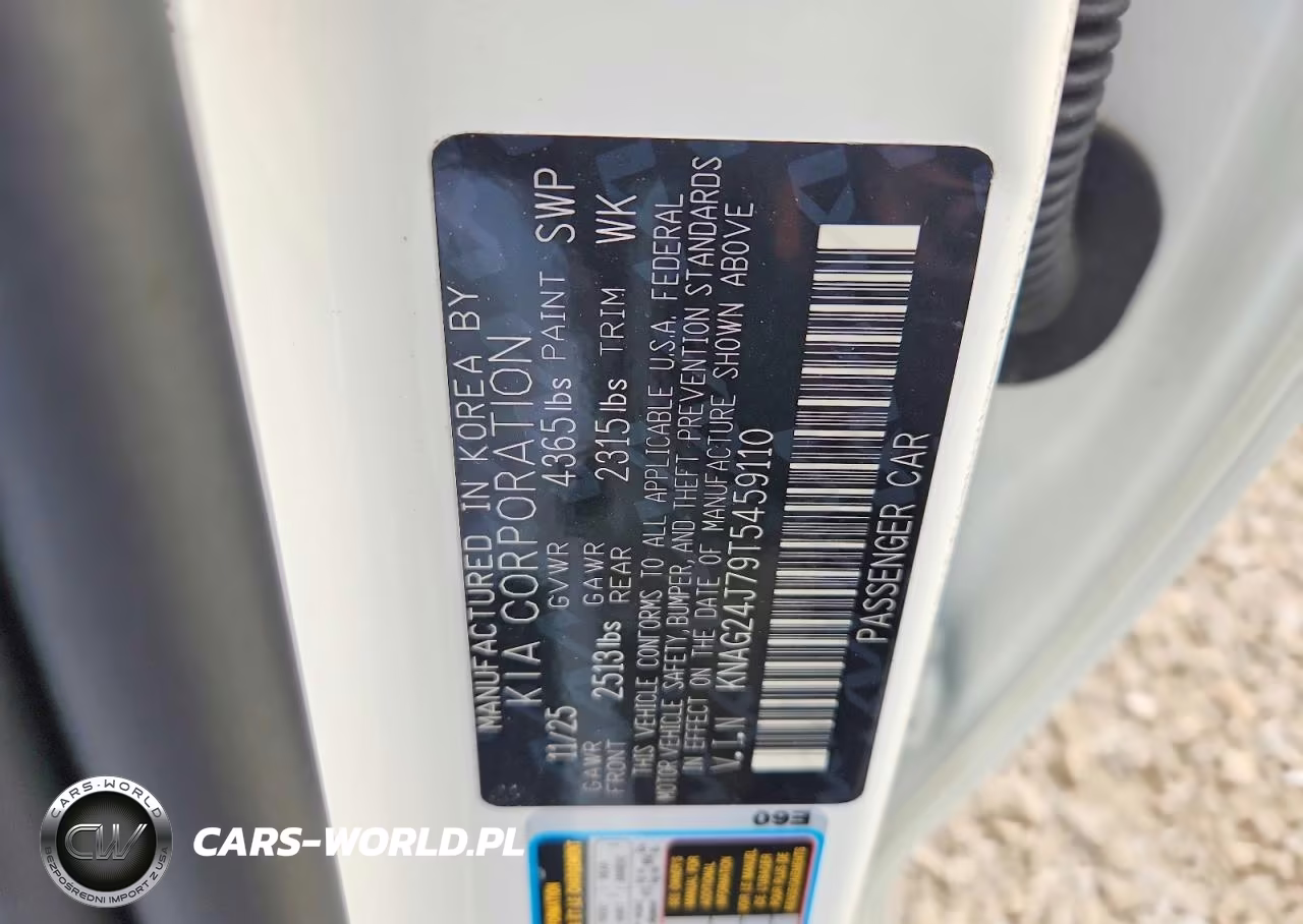 2026 Kia K5 Lxs VIN:KNAG24J79T5459110 - 12