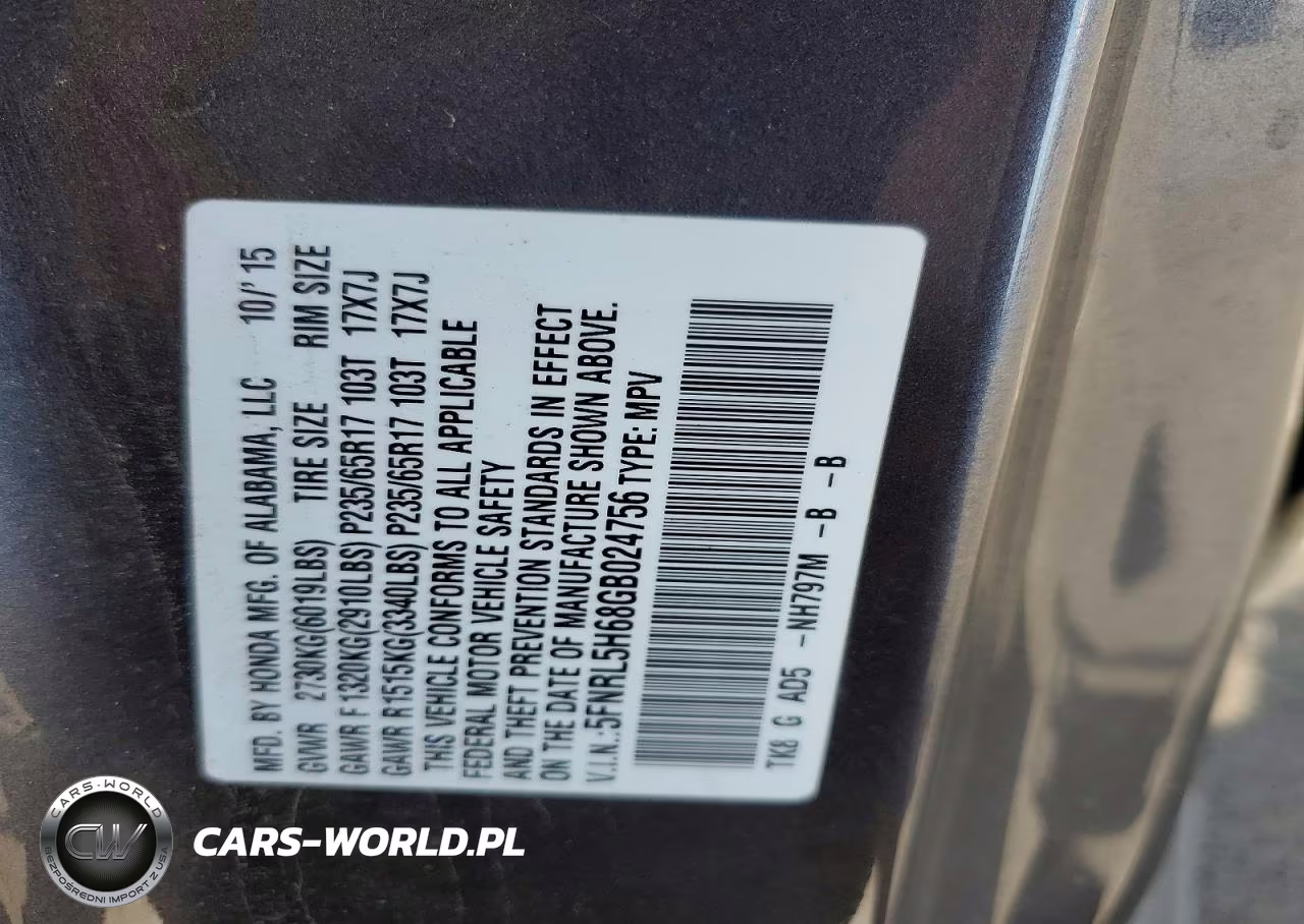 2016 Honda Odyssey Exl VIN:5FNRL5H68GB024756 - 13