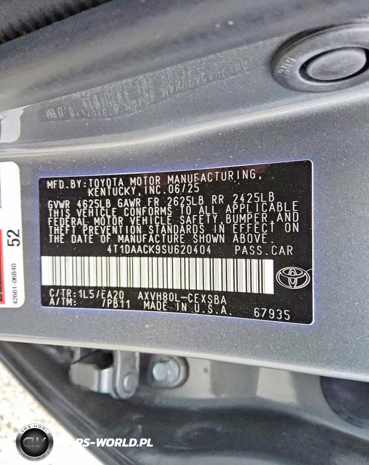 2025 Toyota Camry Se VIN:4T1DAACK9SU620404 - 12