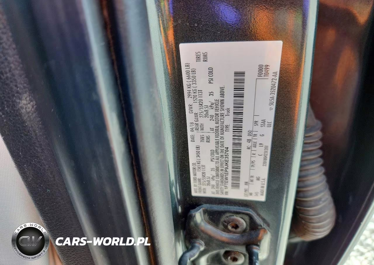 2018 Ford F150 Supercrew VIN:1FTEW1EP9JKE35704 - 12