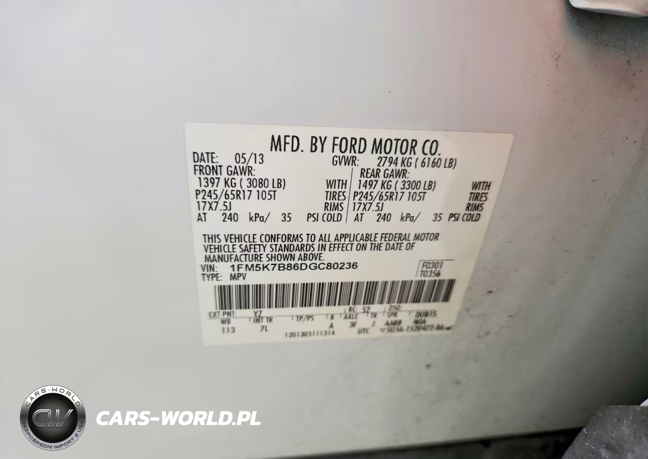 2013 Ford Explorer VIN:1FM5K7B86DGC80236 - 13
