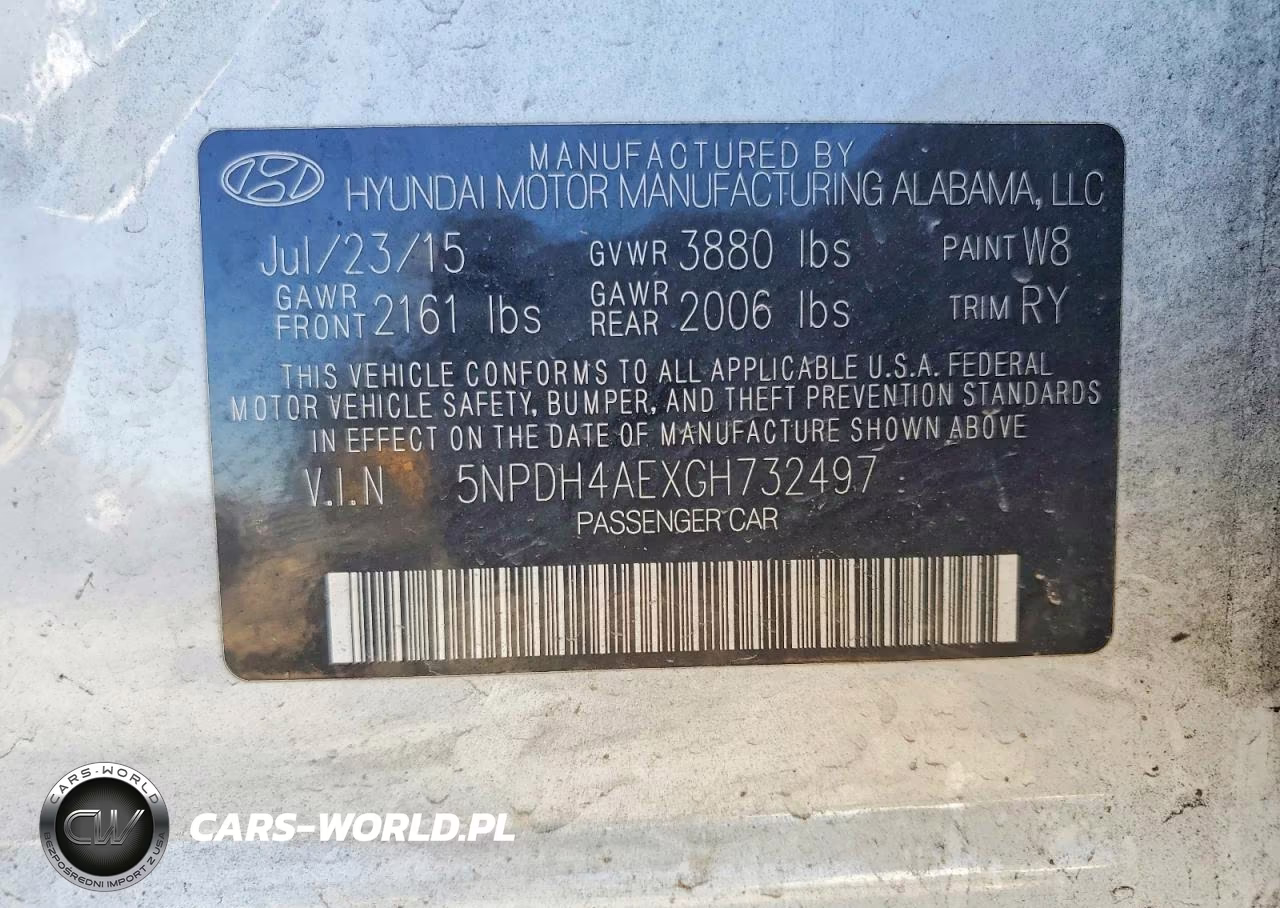 2016 Hyundai Elantra Value Edition VIN:5NPDH4AEXGH732497 - 13