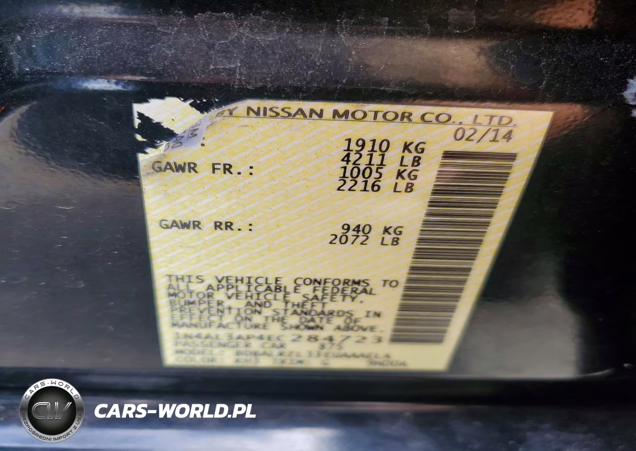 2014 Nissan Altima 2.5 S VIN:1N4AL3AP4EC284723 - 12