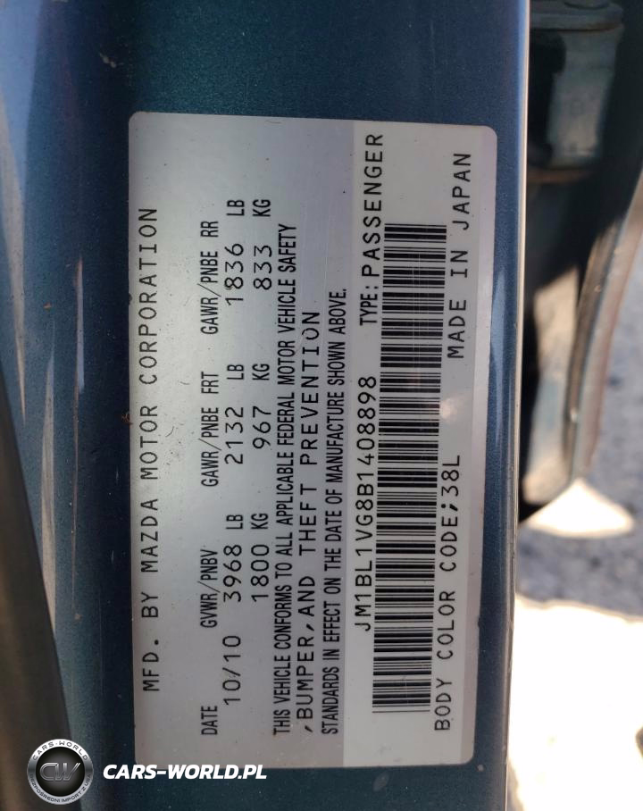 2011 Mazda 3 I VIN:JM1BL1VG8B1408898 - 12
