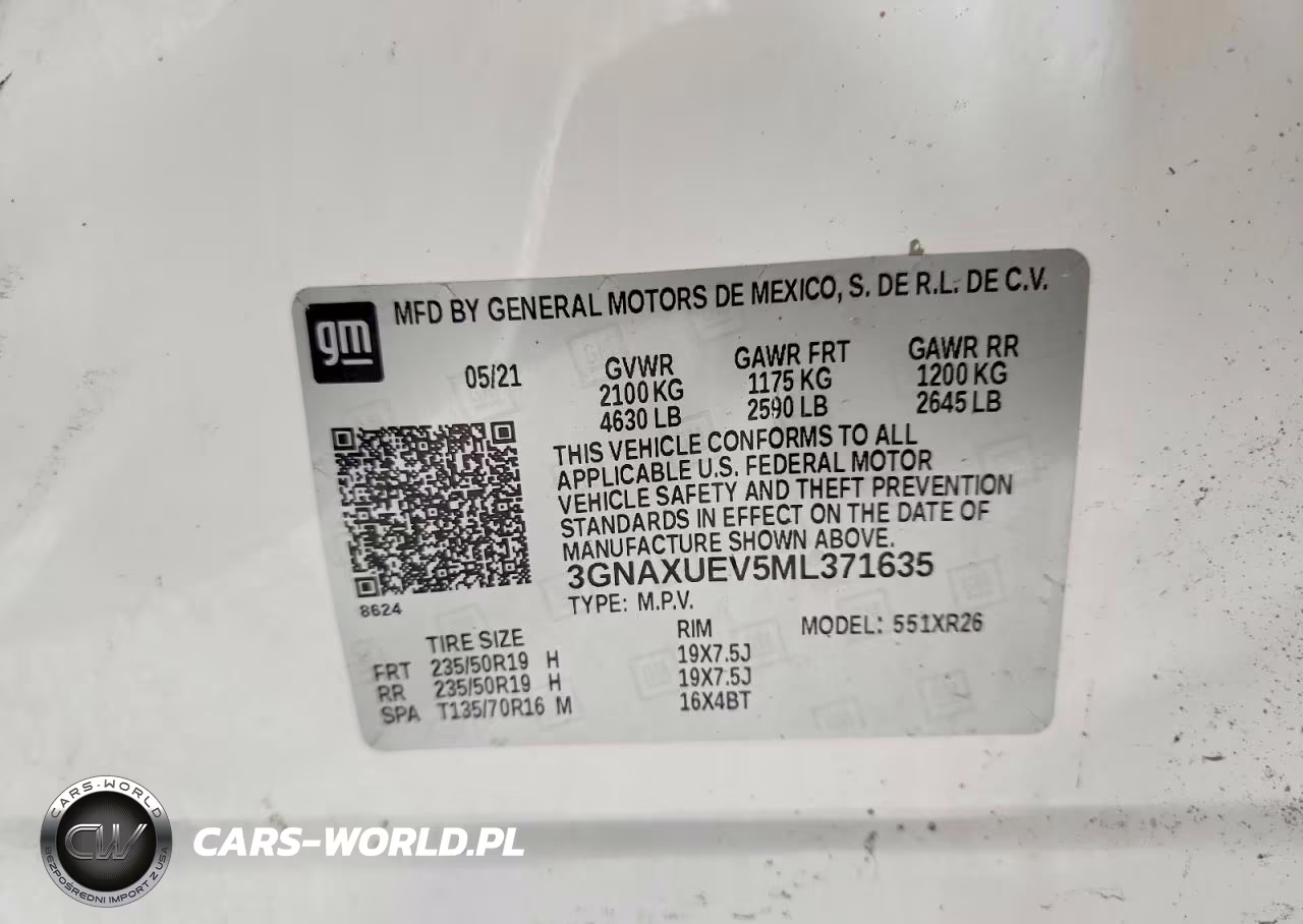 2021 Chevrolet Equinox Lt VIN:3GNAXUEV5ML371635 - 14