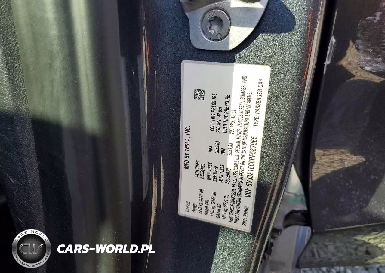 2023 Tesla Model 3 VIN:5YJ3E1EC0PF587965 - 12