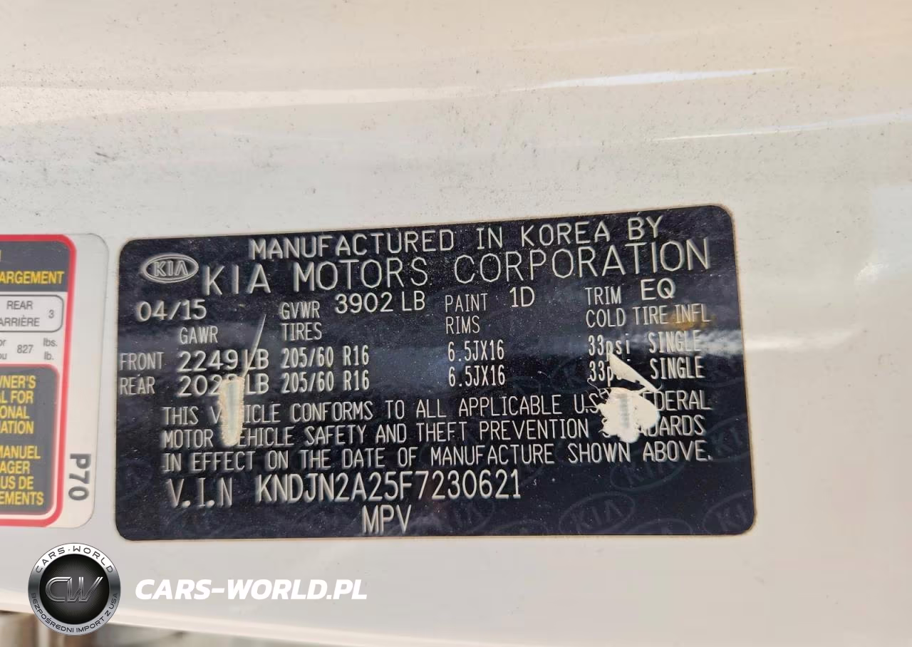 2015 Kia Soul Base VIN:KNDJN2A25F7230621 - 12