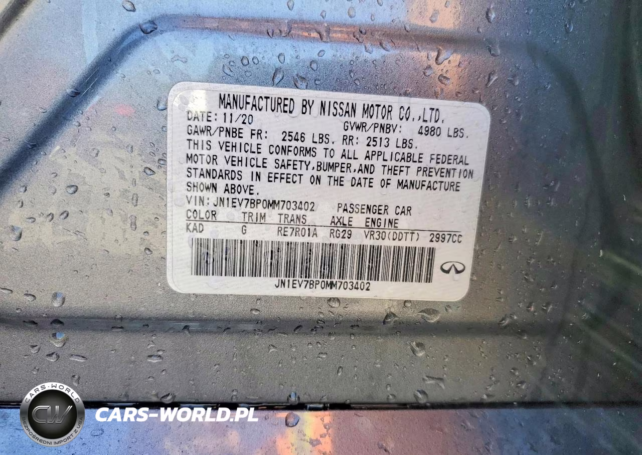 2021 Infiniti Q50 Luxe VIN:JN1EV7BP0MM703402 - 12