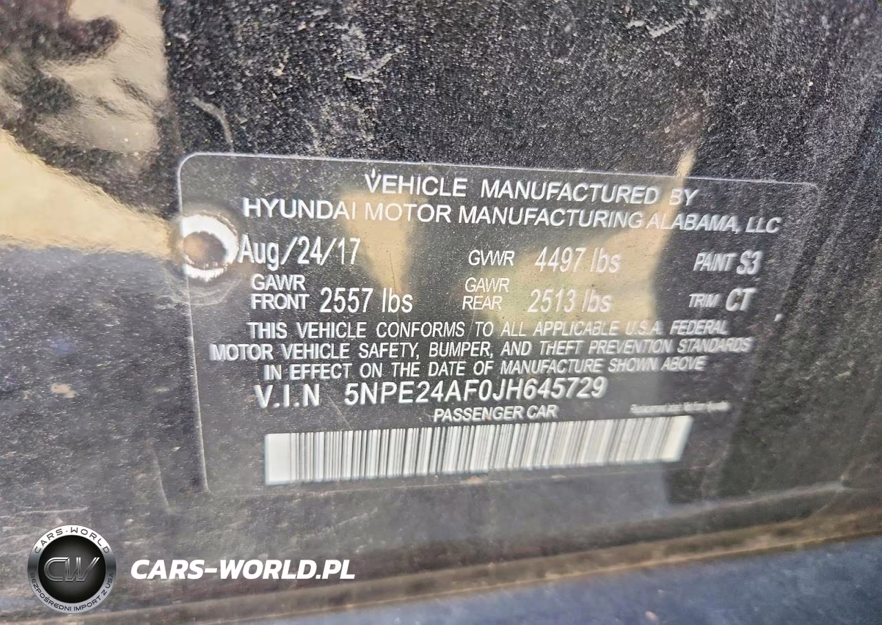 2018 Hyundai Sonata Se VIN:5NPE24AF0JH645729 - 12