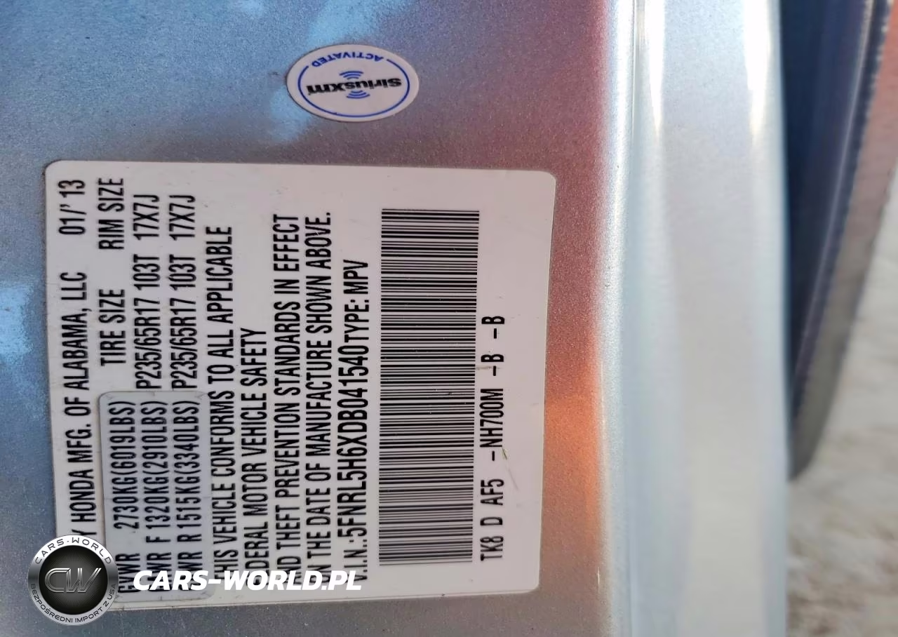 2013 Honda Odyssey Exl VIN:5FNRL5H6XDB041540 - 14