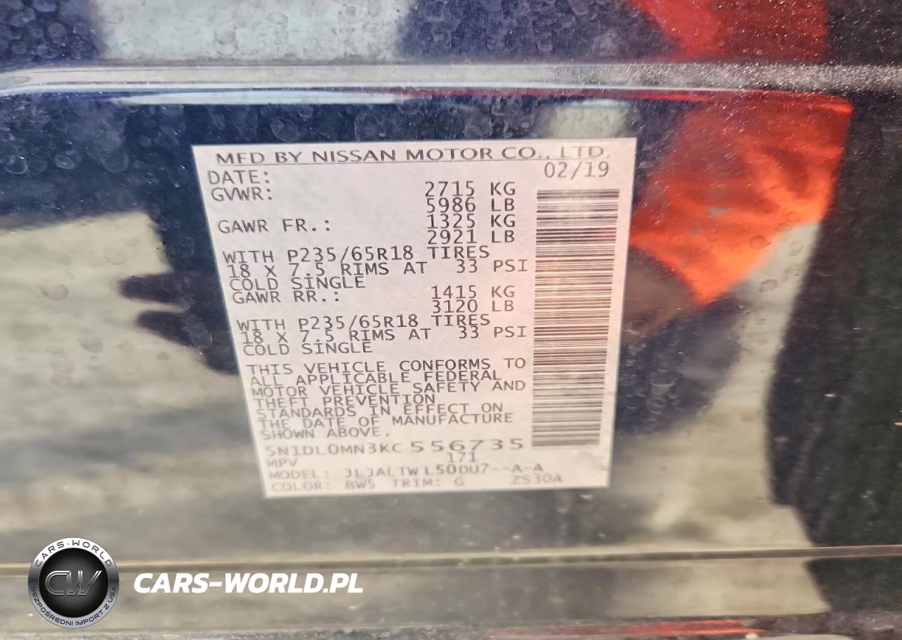 2019 Infiniti Qx60 Luxe VIN:5N1DL0MN3KC556735 - 14