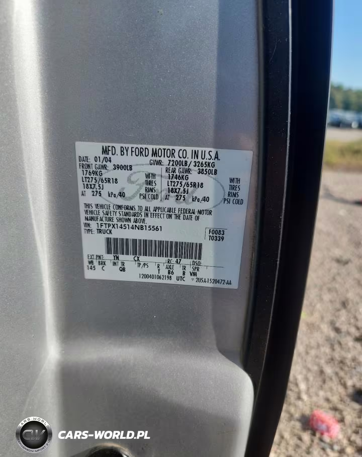 2004 Ford F150 VIN:1FTPX14514NB15561 - 12