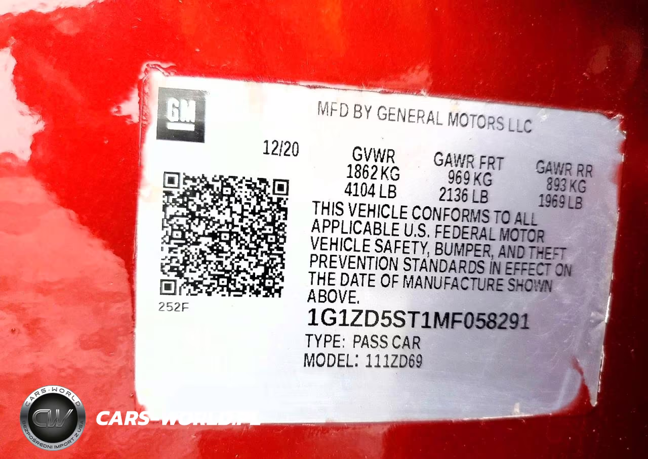 2021 Chevrolet Malibu Lt VIN:1G1ZD5ST1MF058291 - 12