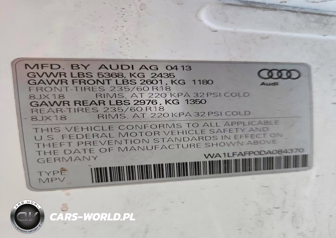 2013 Audi Q5 Premium Plus VIN:WA1LFAFP0DA084370 - 12