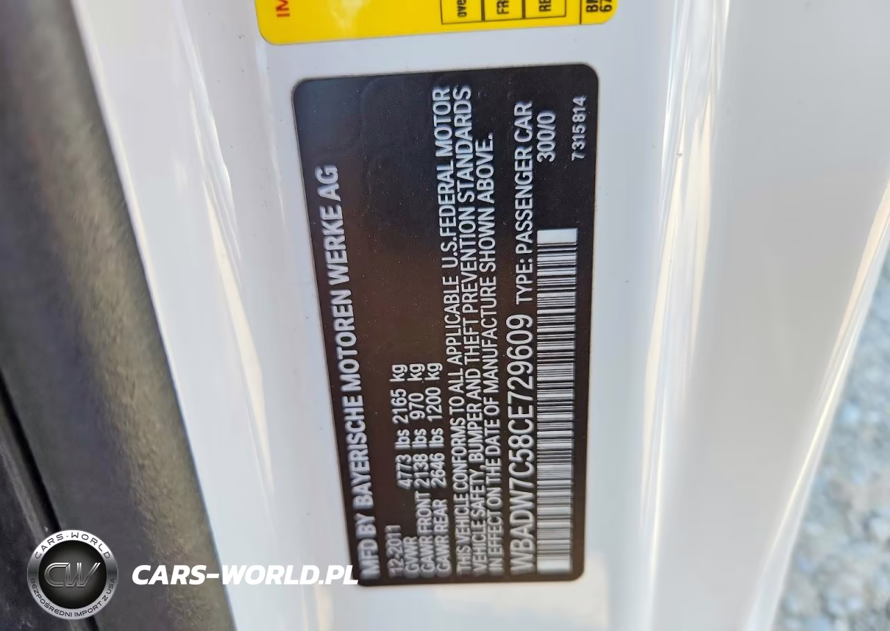 2012 BMW 328 I Sulev VIN:WBADW7C58CE729609 - 12