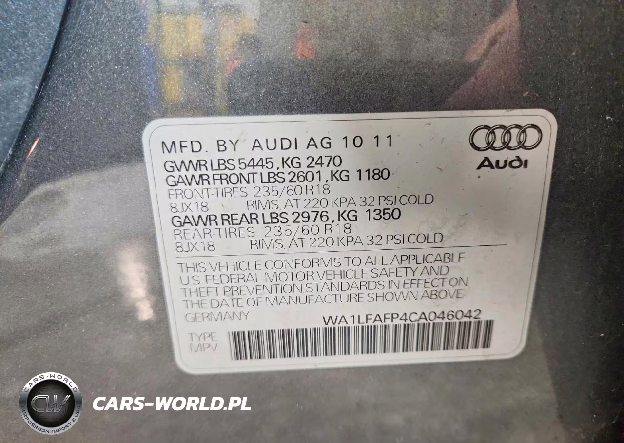 2012 Audi Q5 Premium Plus VIN:WA1LFAFP4CA046042 - 13