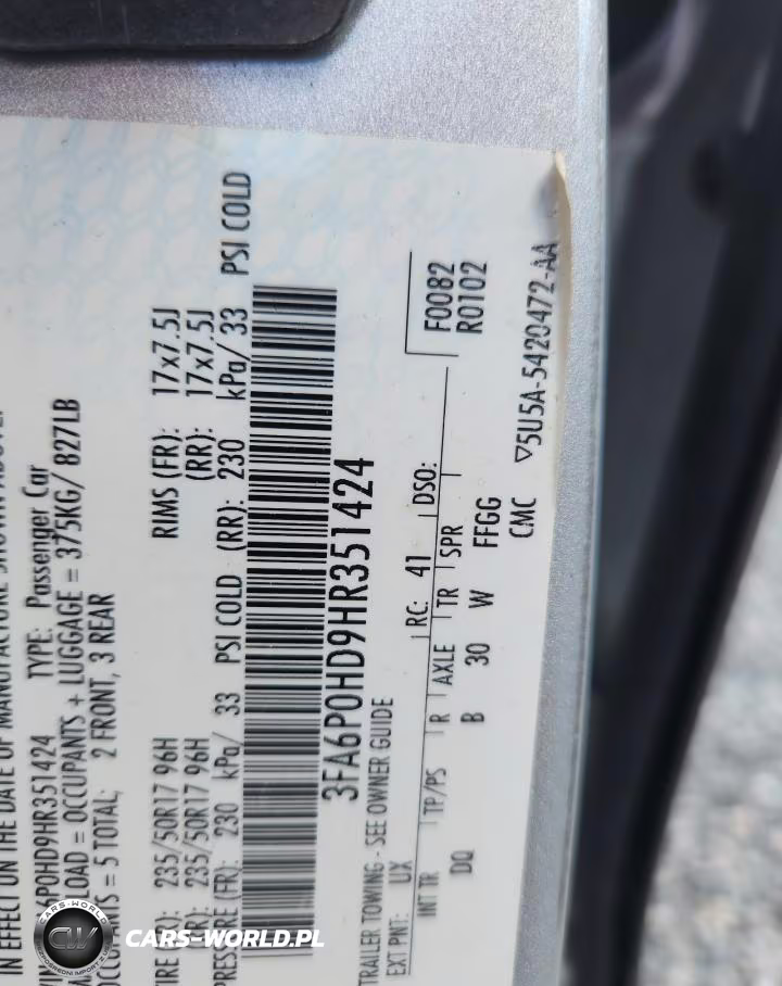 2017 Ford Fusion Se VIN:3FA6P0HD9HR351424 - 12