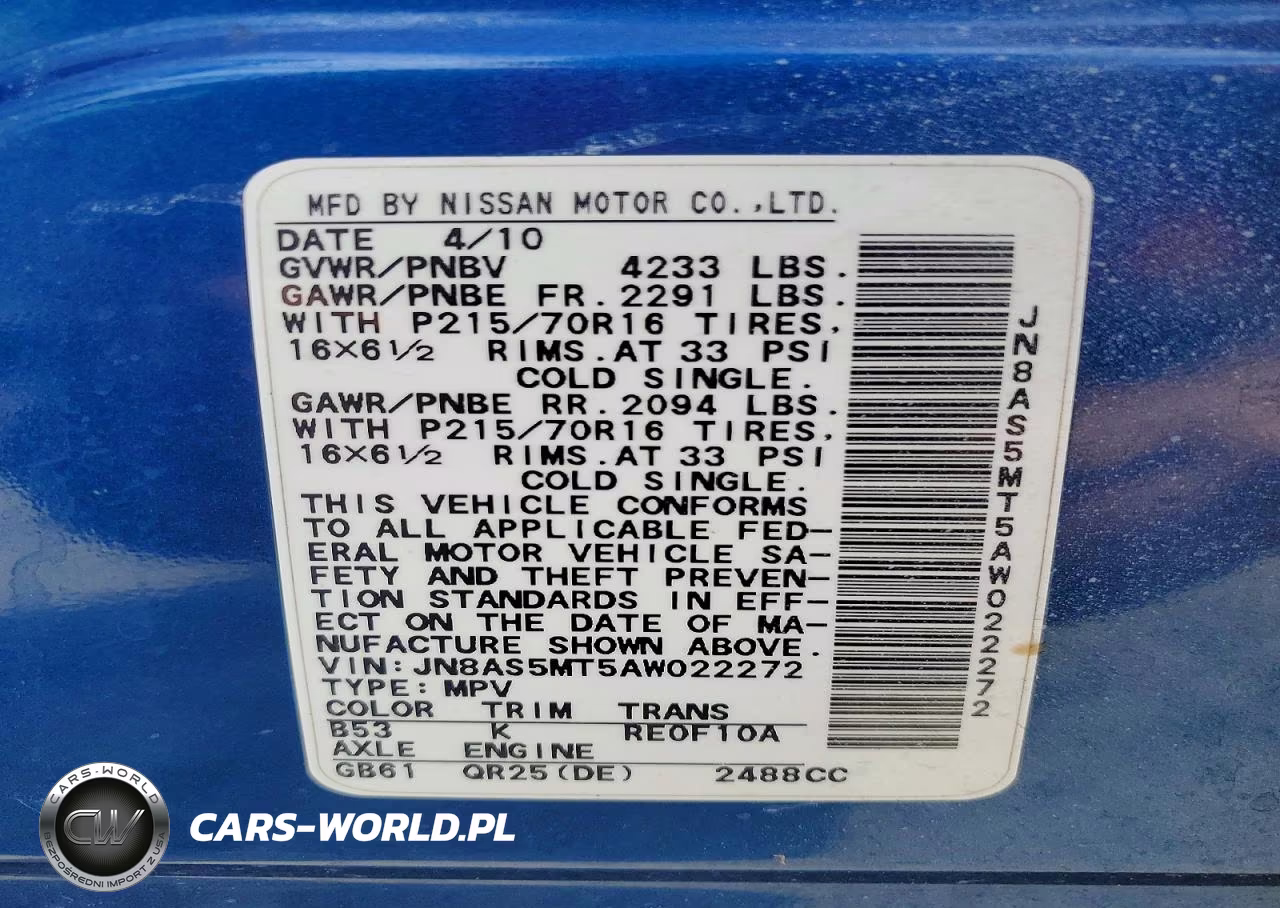 2010 Nissan Rogue Sl VIN:JN8AS5MT5AW022272 - 12