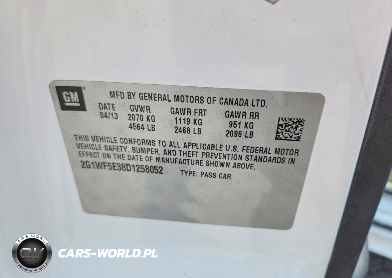 2013 Chevrolet Impala Ls VIN:2G1WF5E38D1258052 - 12