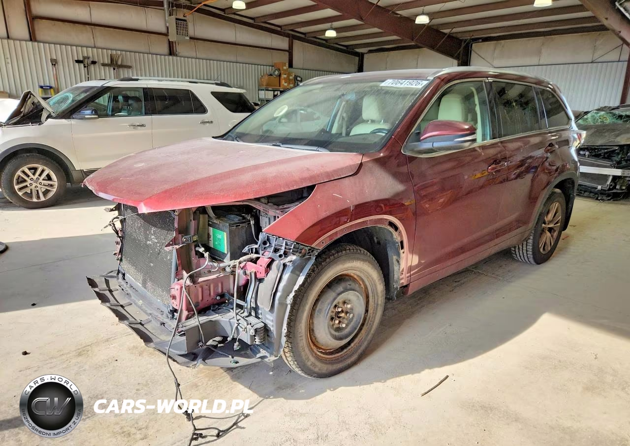 2014 Toyota Highlander Xle VIN:5TDJKRFH1ES054718 - 1